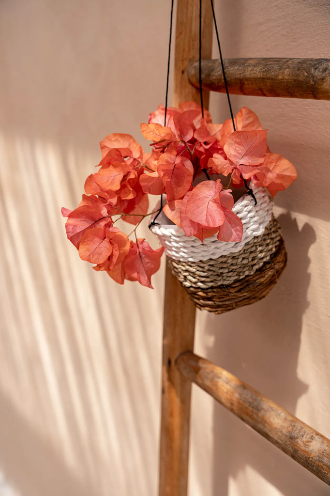 The banana plant hanger - natural white - S