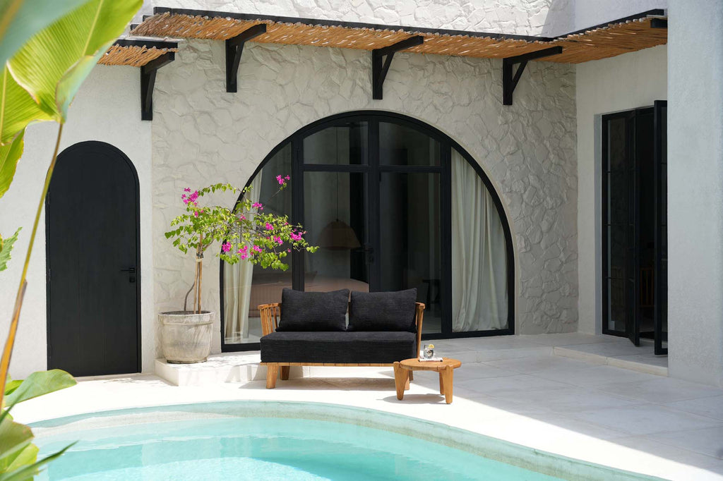 The Malawi Two-seater Sofa - Natural Black