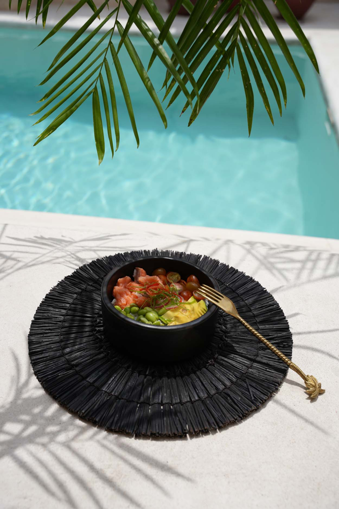 The Burnt Cylinder Dish - Black - Set of 3