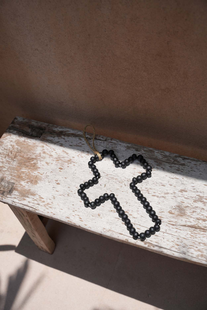 Wooden Cross - Black