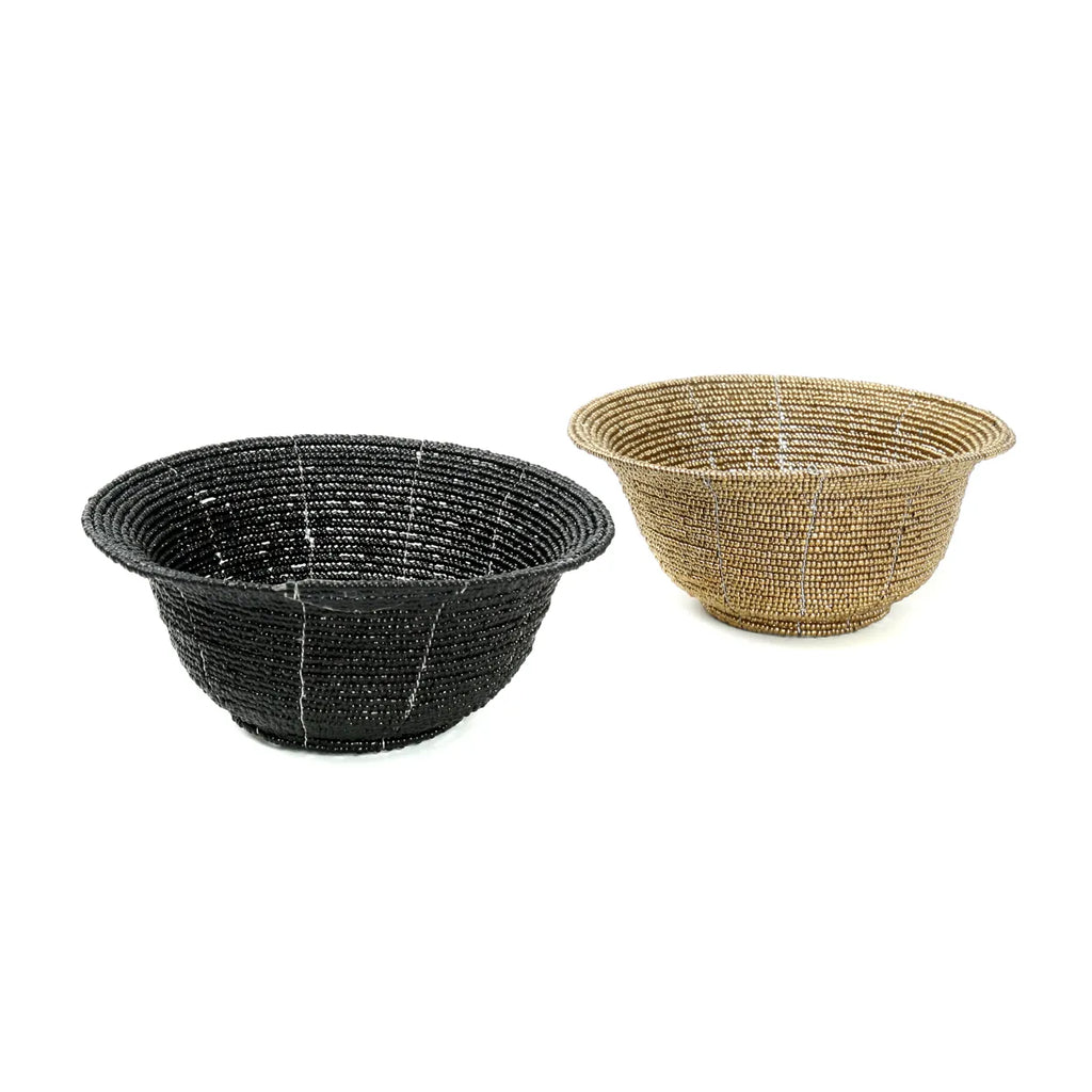 The bead bowl low Black S