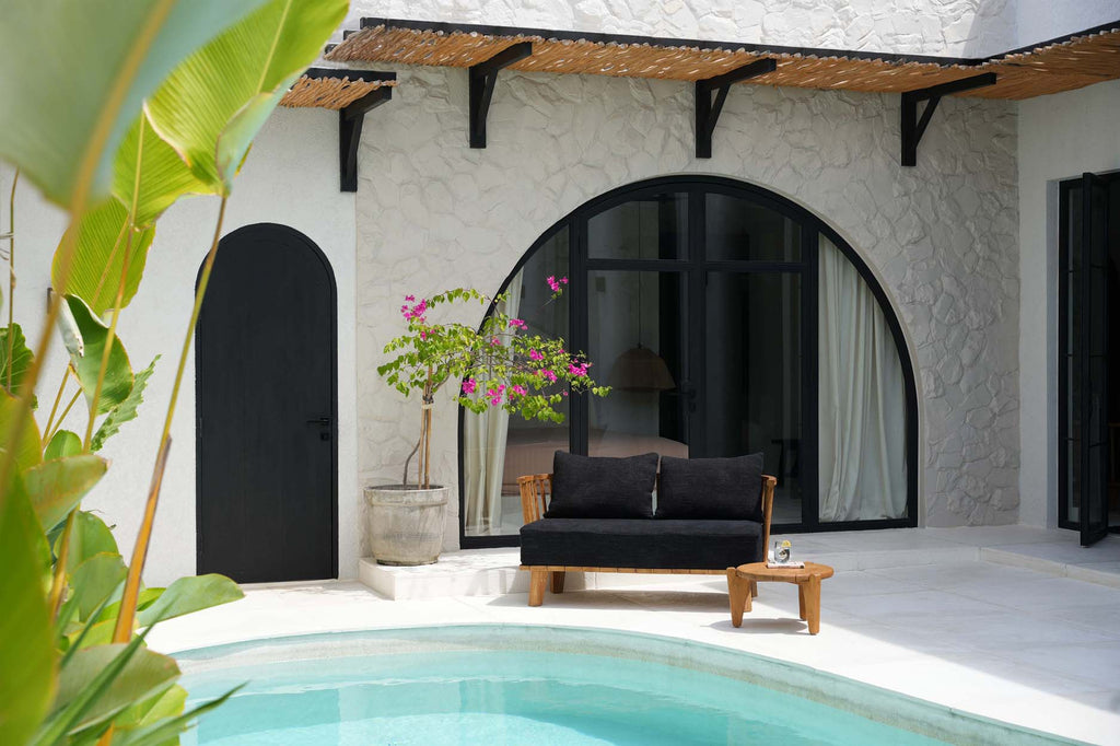 The Malawi Two-seater Sofa - Natural Black