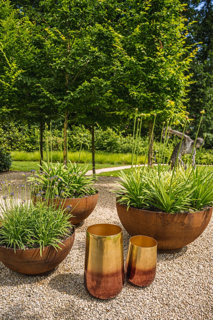 The Two-Tone Brass Planter - Brass - XL