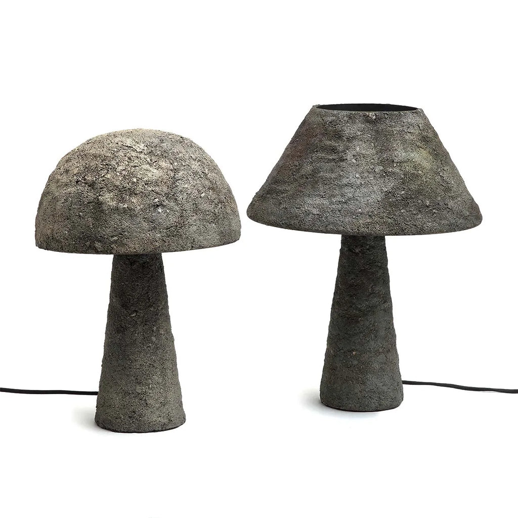 The concrete mushroom table lamp