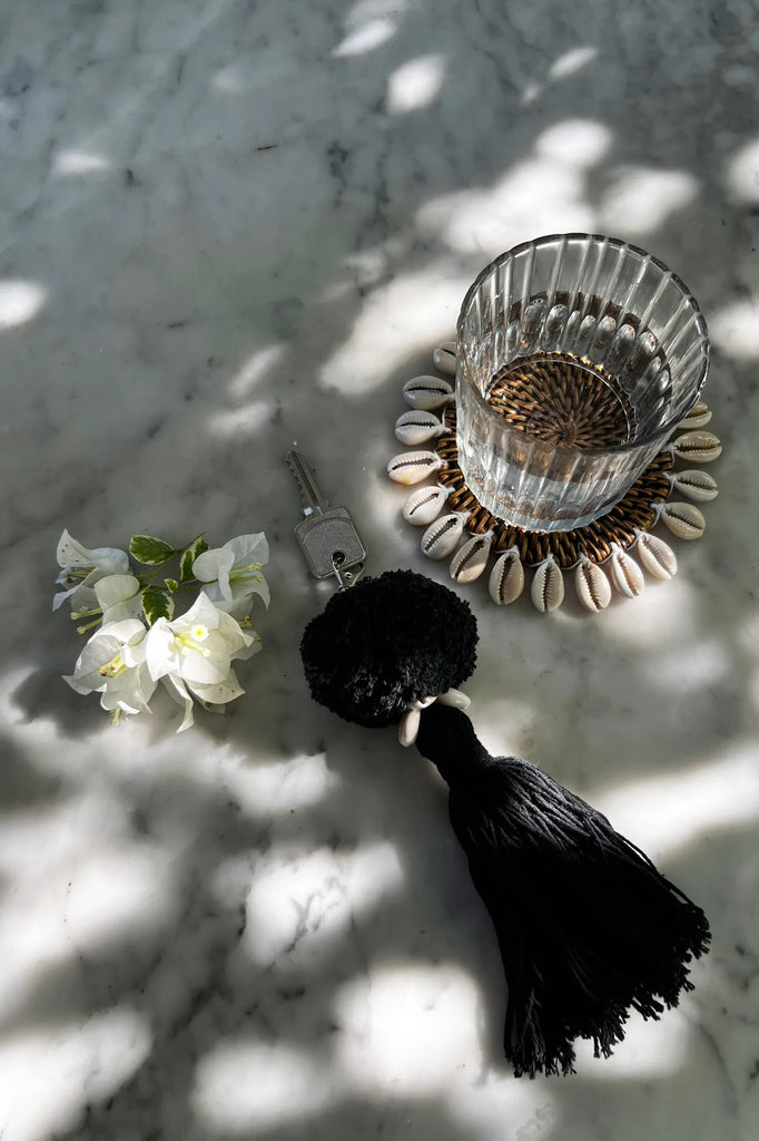 The Pompom Keychain Black - Set of 3