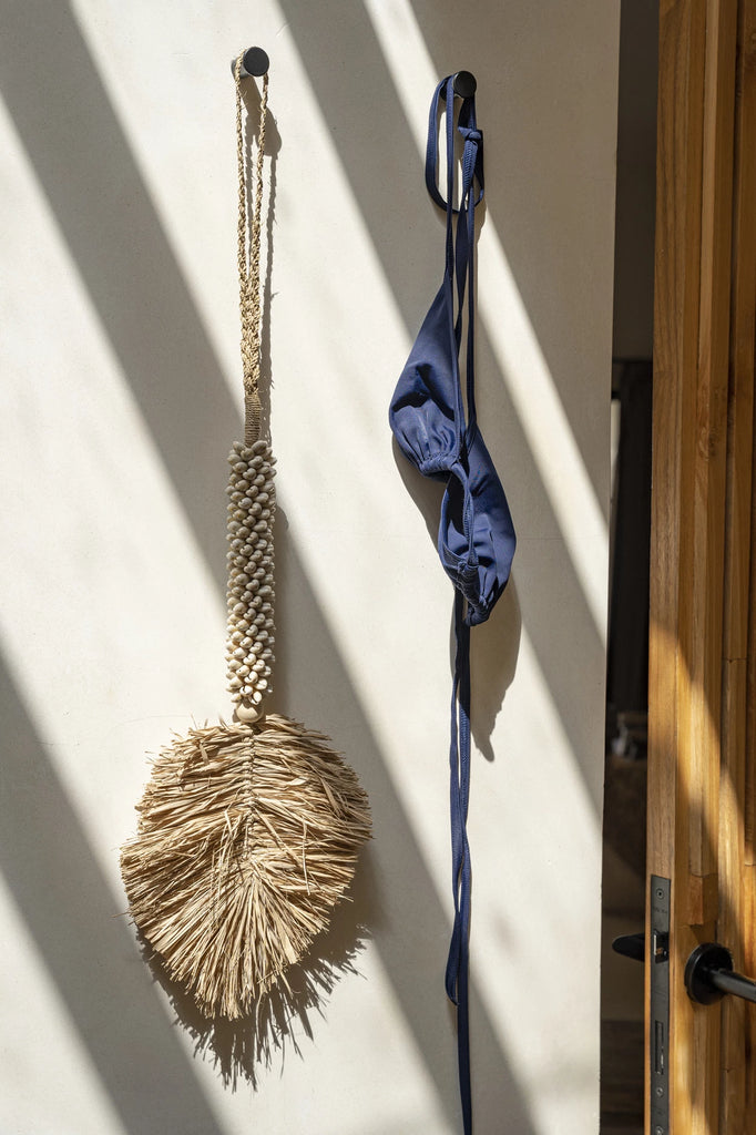 De Raffia Schelp Kwast - Room Natuurlijk