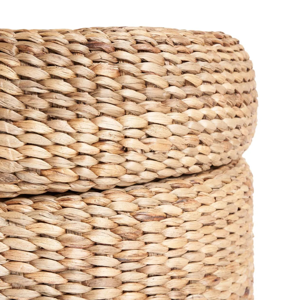 The Circle Storage Pouf - Natural