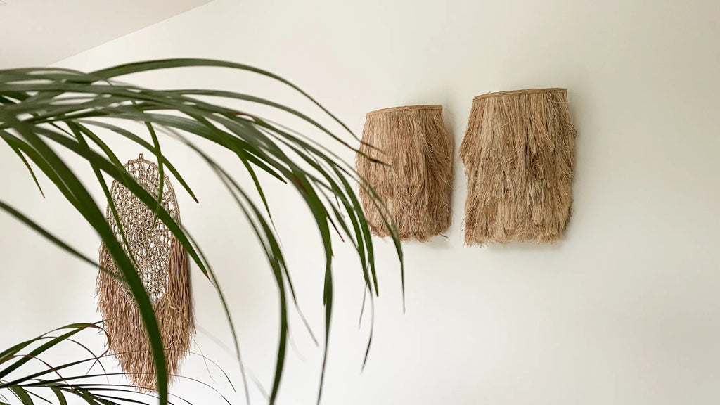 The Abaca wall applique - Natural - S