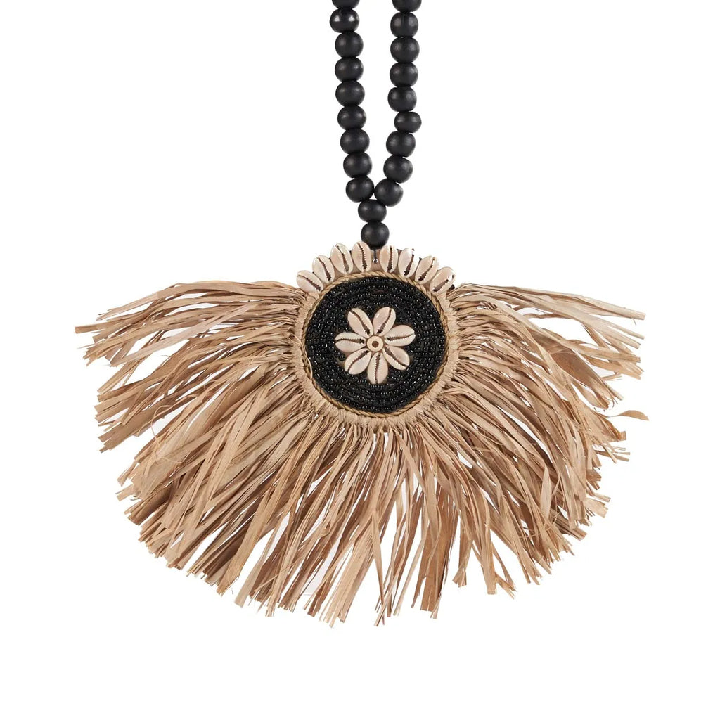 De Raffia Mahkota Kwast - Natuurlijk Zwart