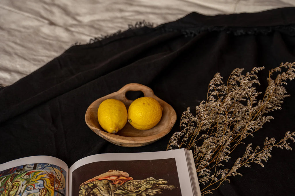 Linen tablecloth - Black - 180x300