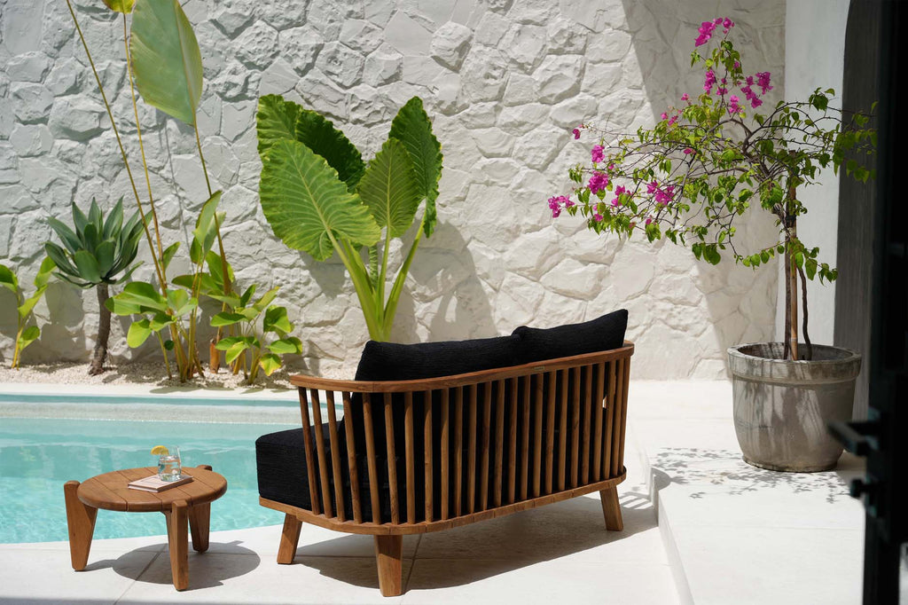 The Malawi Two-seater Sofa - Natural Black