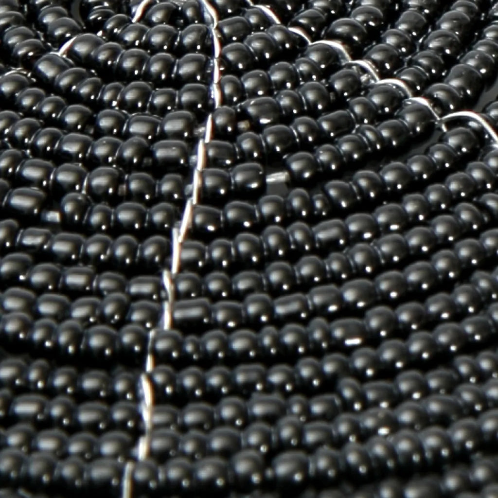 The beaded coaster - Black_40