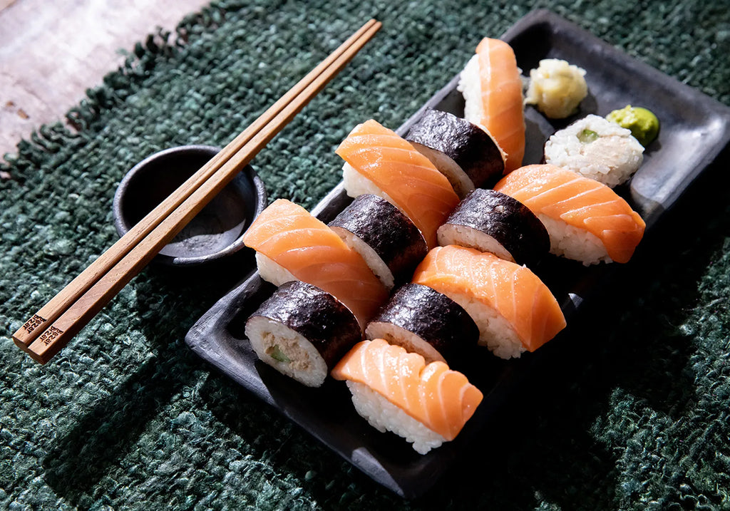 The Burnt Sushi Plate - Black - L