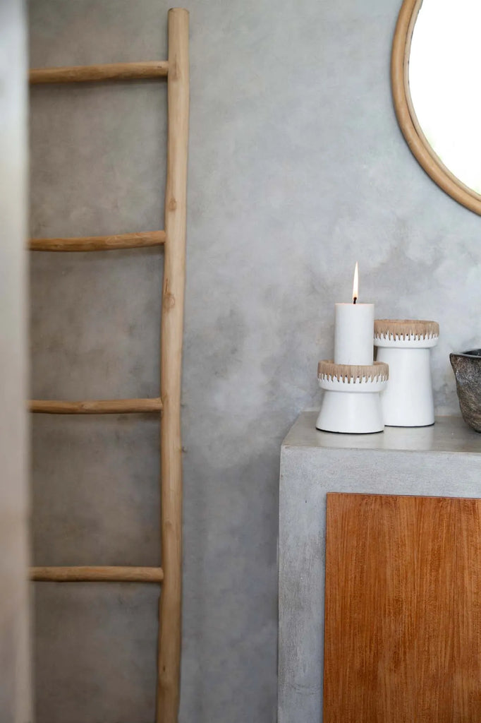 The beautiful candle holder - white of course - S