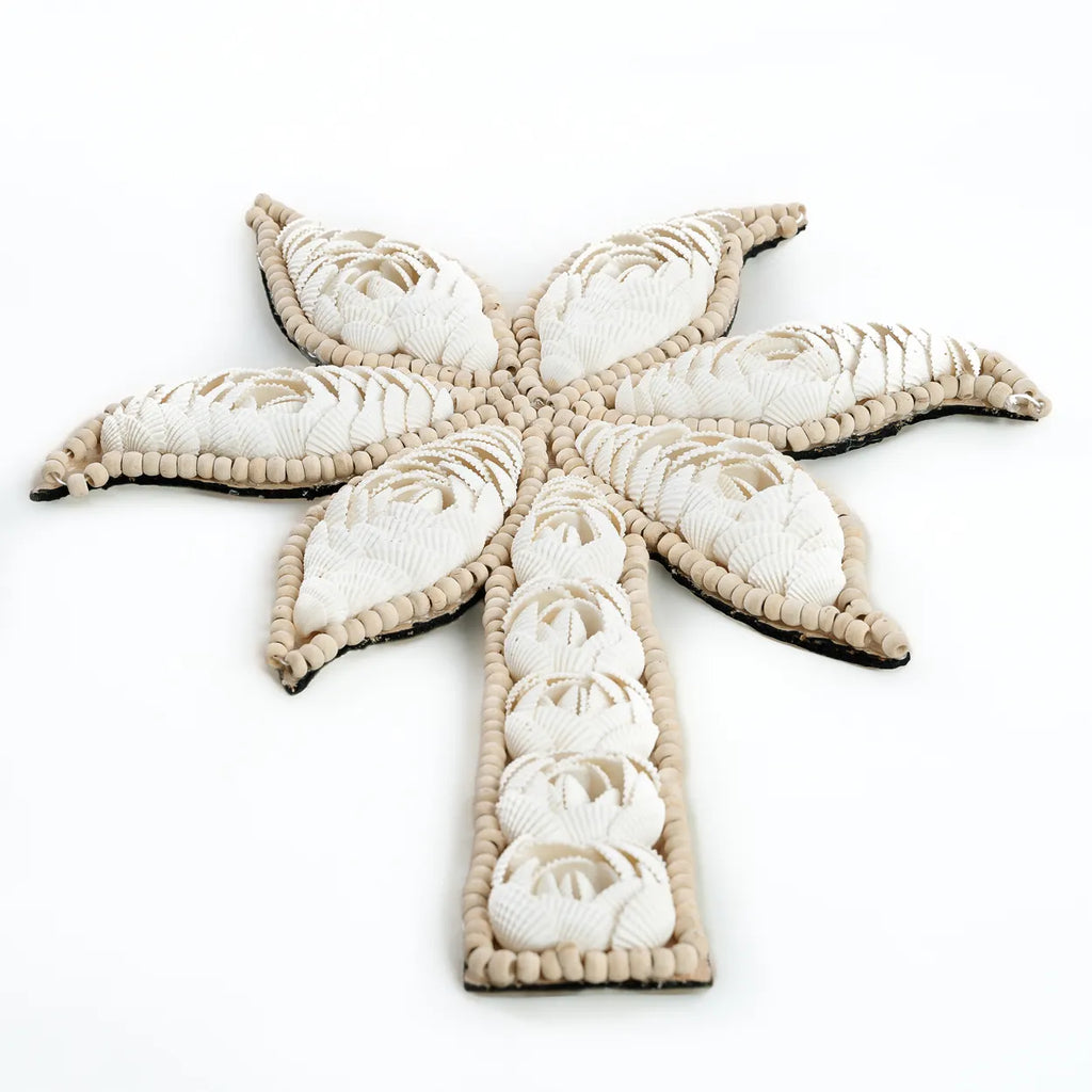 The shell palm tree - White