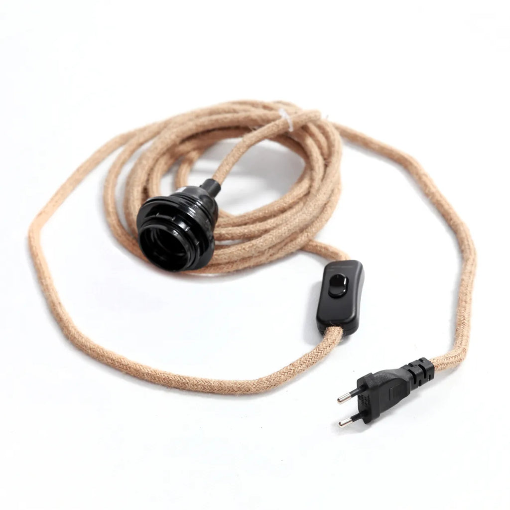 Lamp socket plug - Natural Black