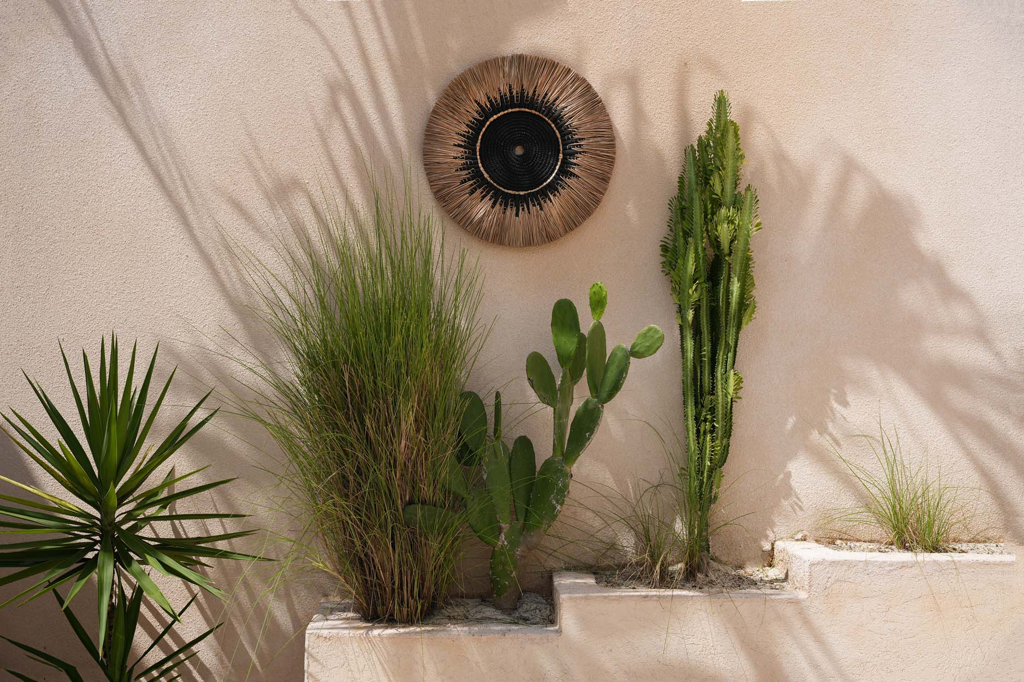De Raffia Macramé Wanddecoratie - Zwart Natuurlijk