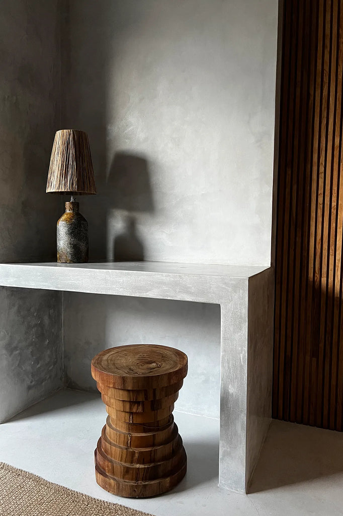 Lampe de table Ithaka - Gris antique naturel