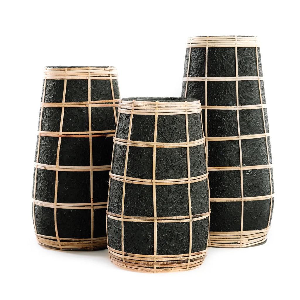 The cute vase - Black Natural - S