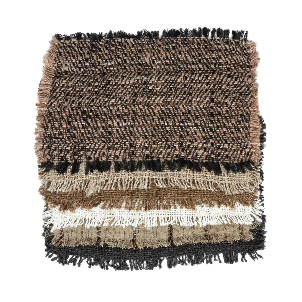 Set de table Oh My Gee - Beige Noir - Lot de 4