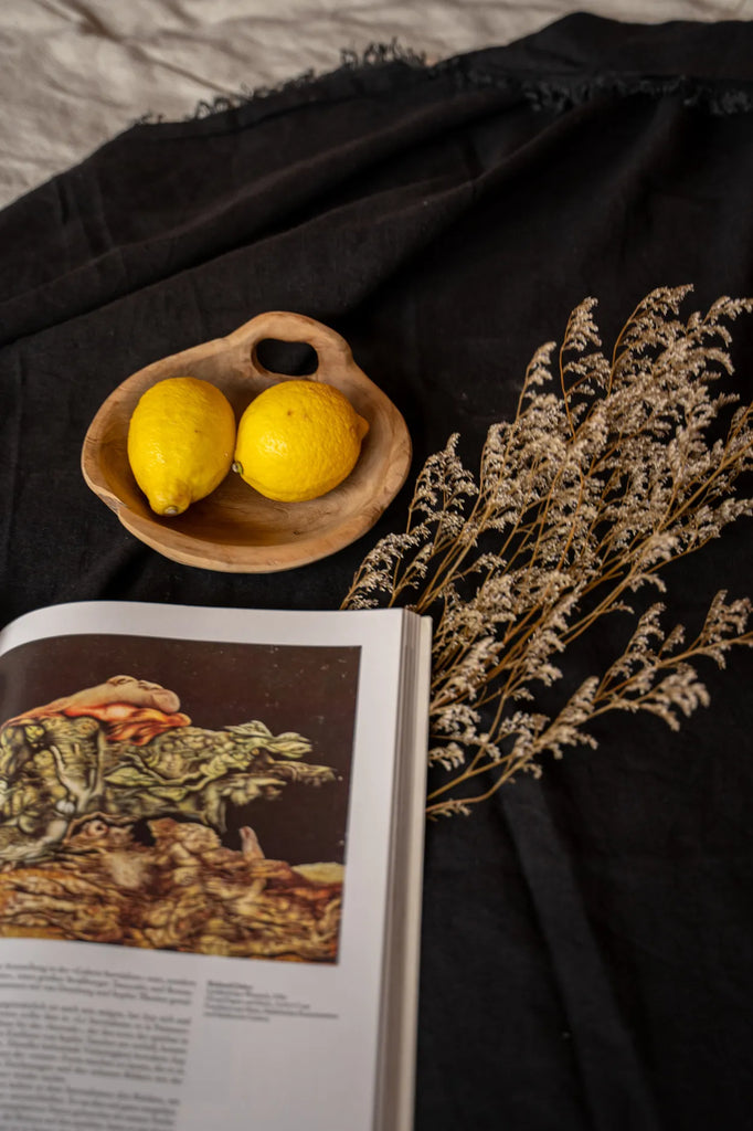 Linen Tablecloth - Black - 150x250