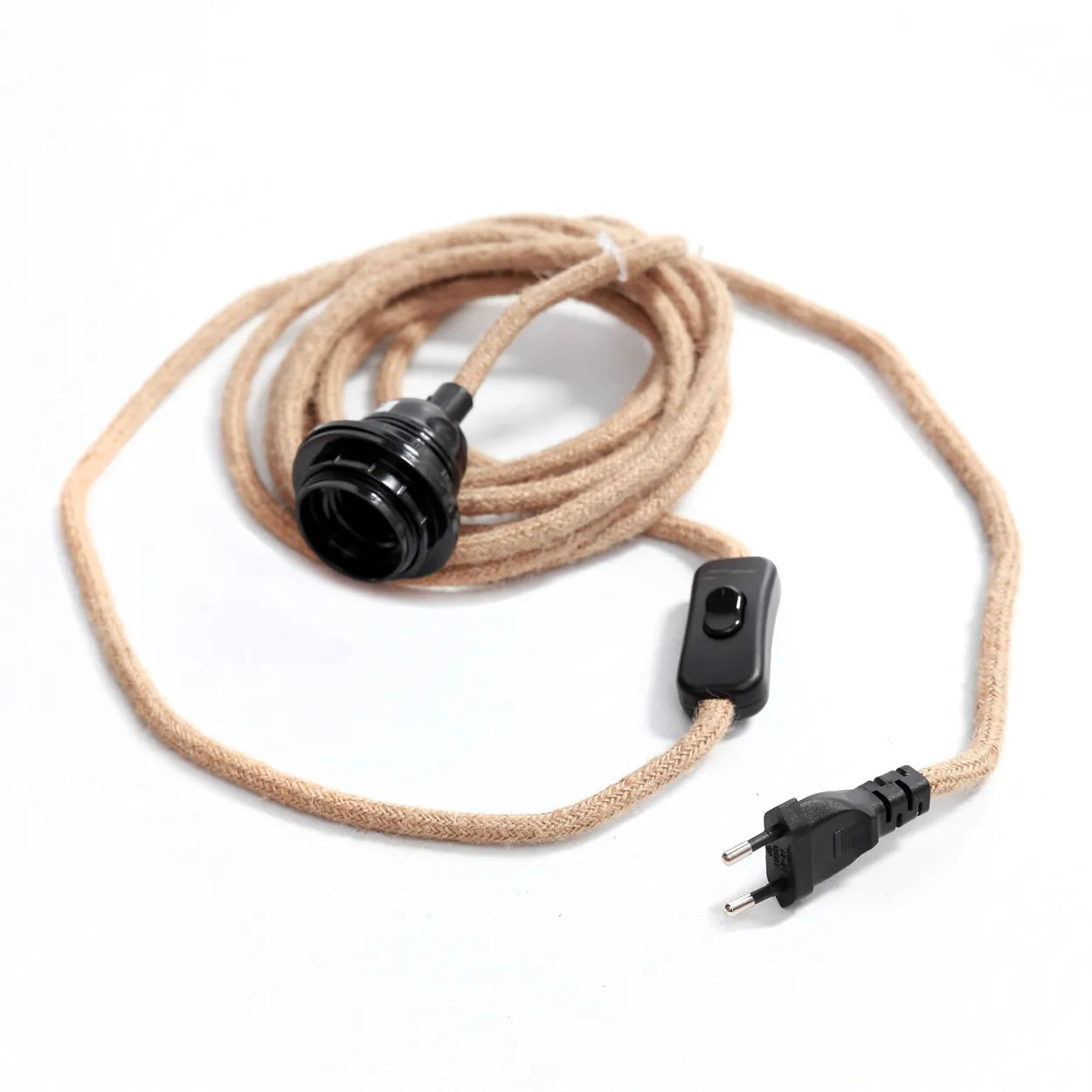 Lamp socket plug - Natural Black