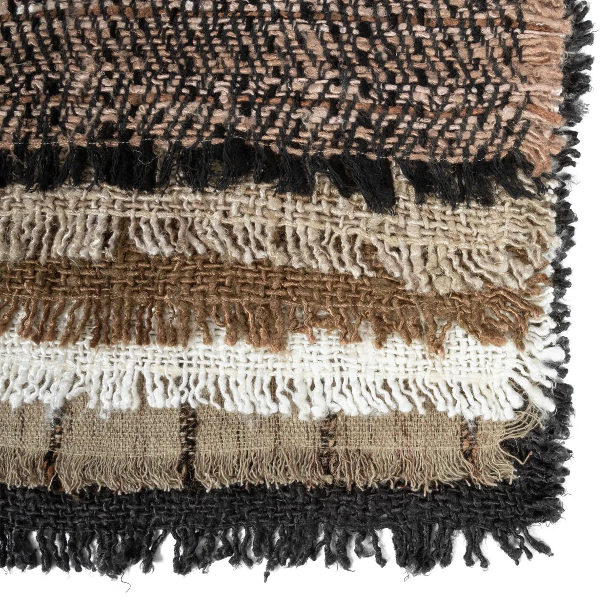 Set de table Oh My Gee - Beige Noir - Lot de 4