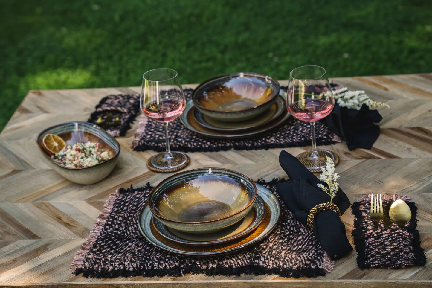 Set de table Oh My Gee - Cuivre noir - Lot de 4