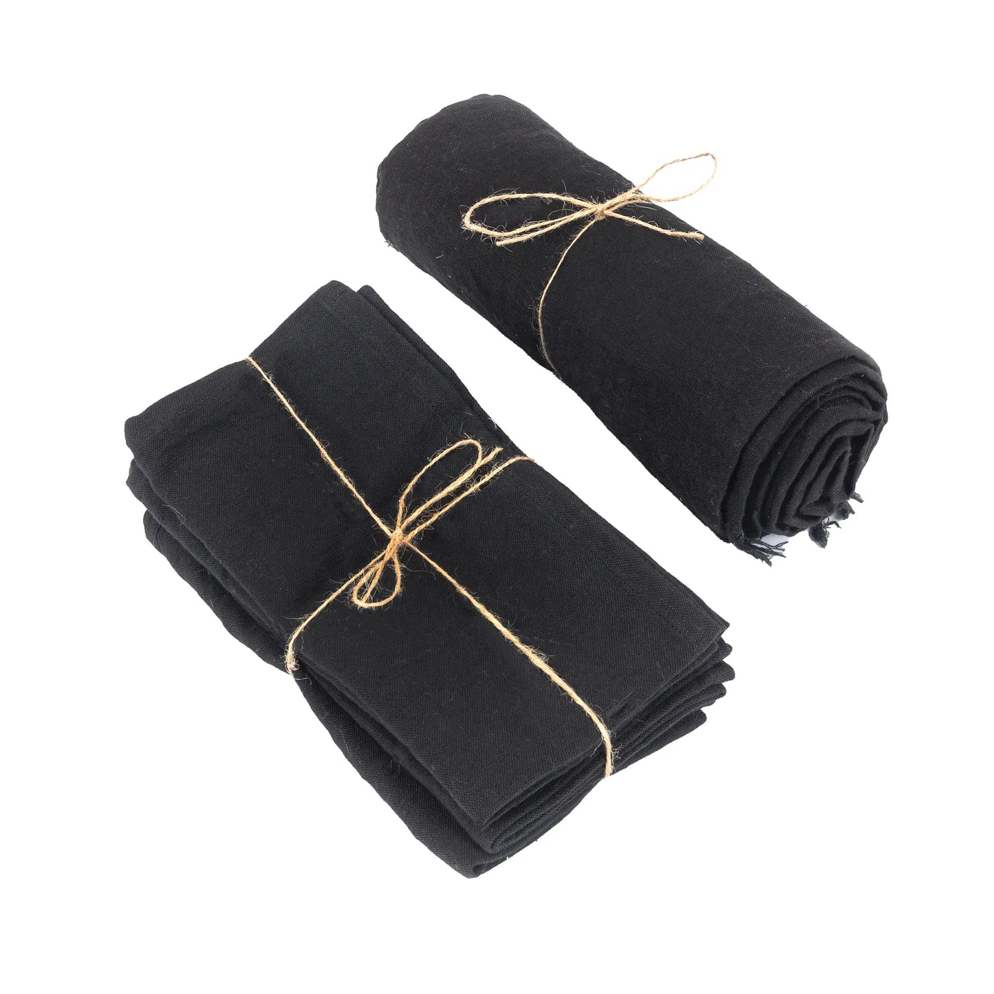 Linen tablecloth - Black - 180x300