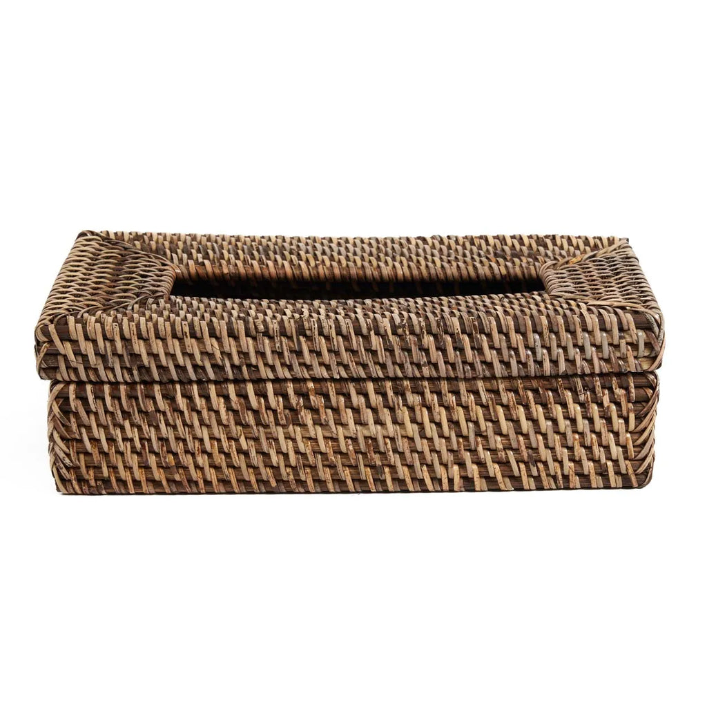 De Rattan Classic Tissue Box - Natuurlijk Bruin