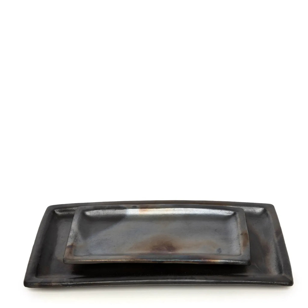 The Burnt Sushi Plate - Black - L