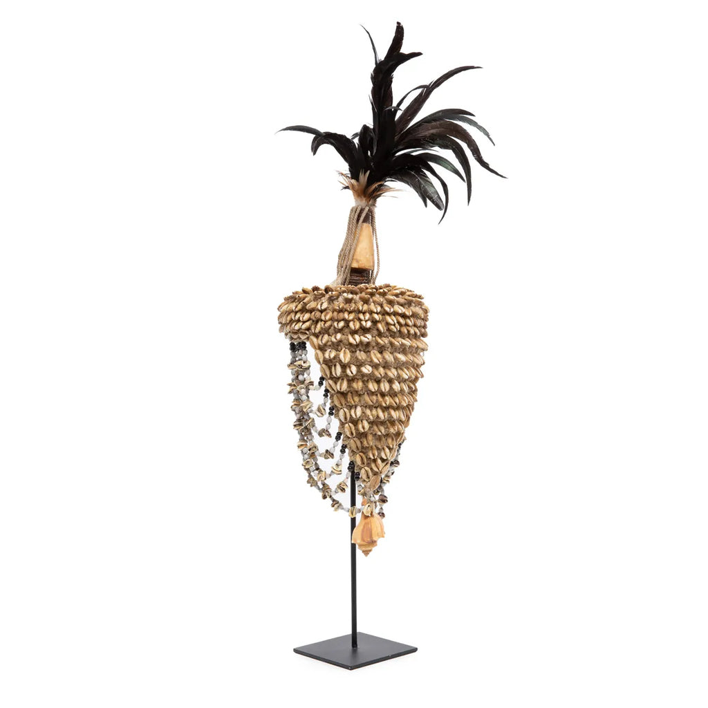 Le chapeau coquillage sur pied - Noir naturel