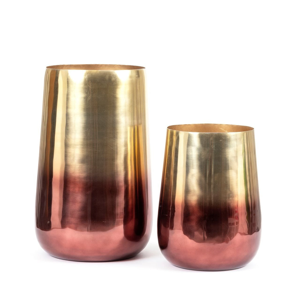 The Two-Tone Brass Planter - Brass - XL