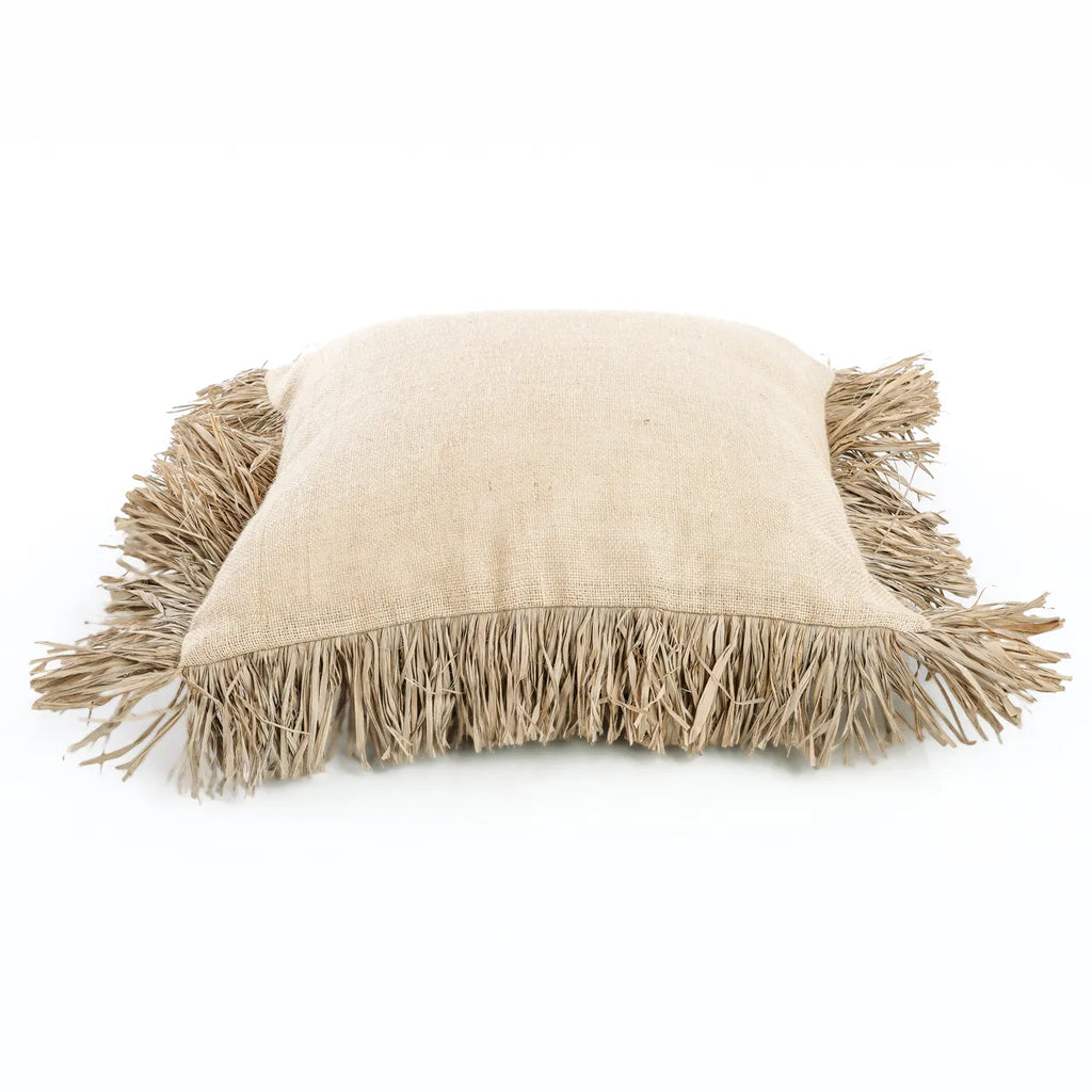 Housse de coussin Bonita en jute - Naturel - 60x60