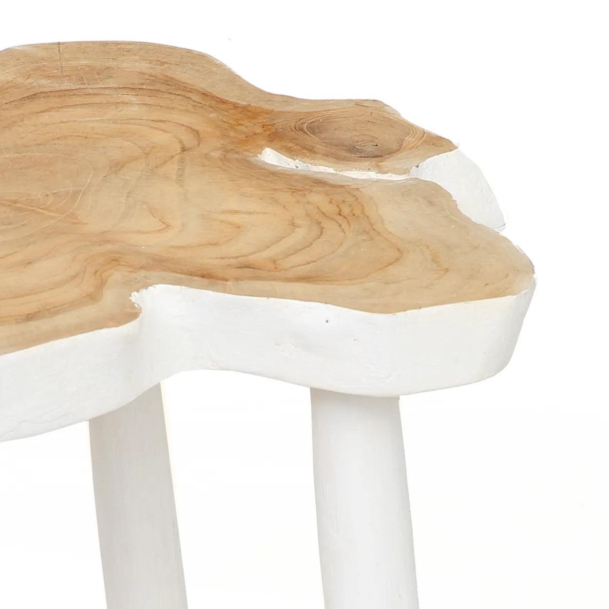 The organic side table - Natural White