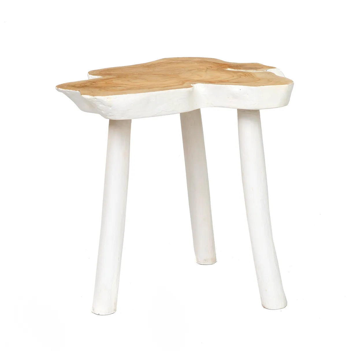 The organic side table - Natural White