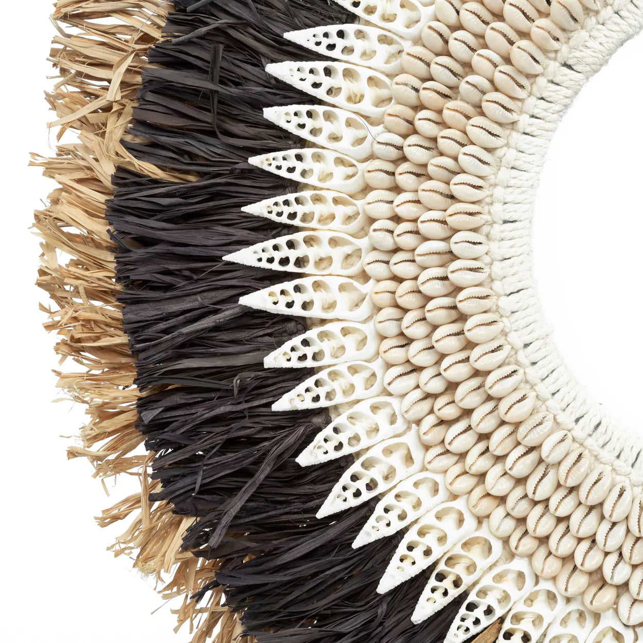 The Mojo Raffia On Stand - Black Natural - L_40