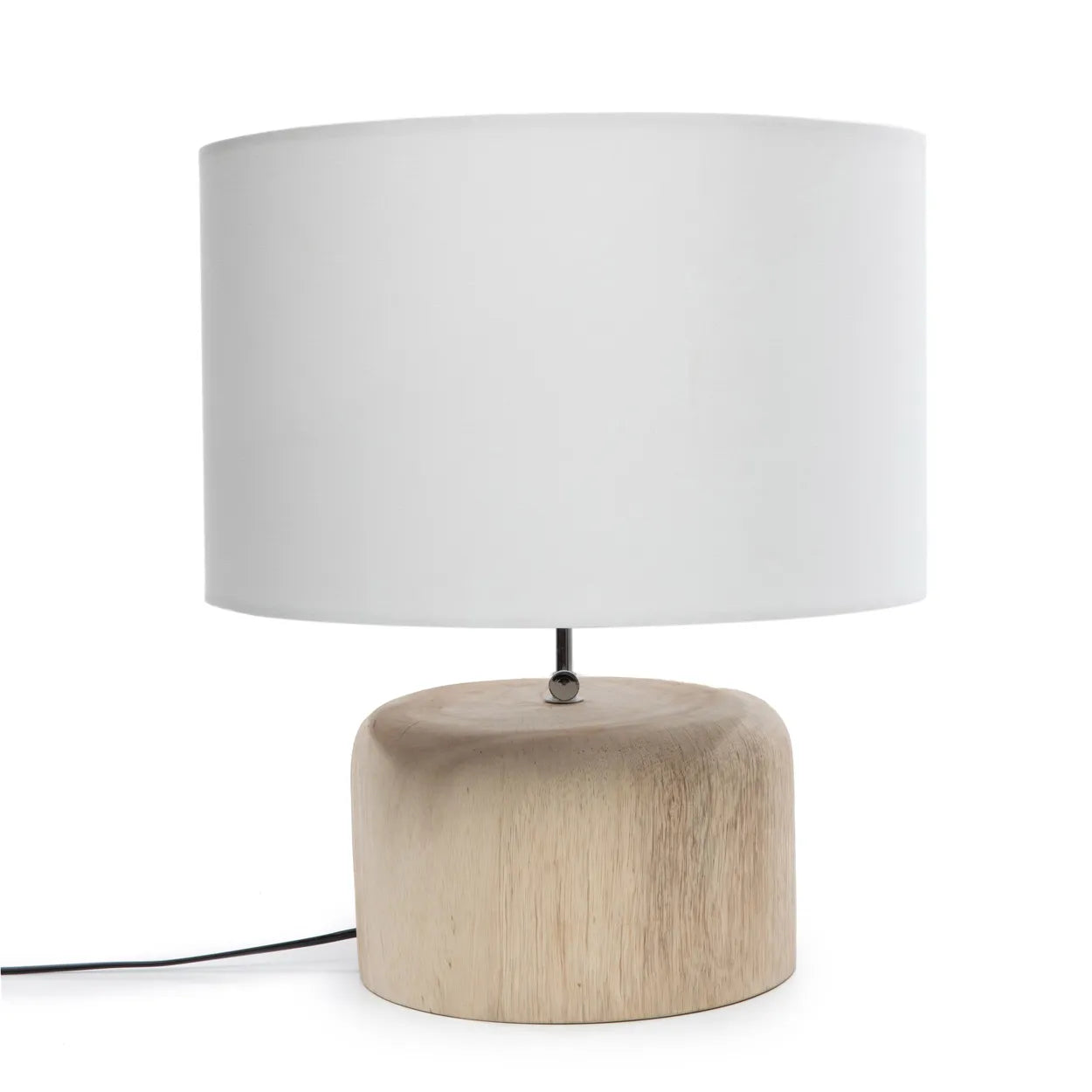 The Teak Wooden Table Lamp Base - Natural