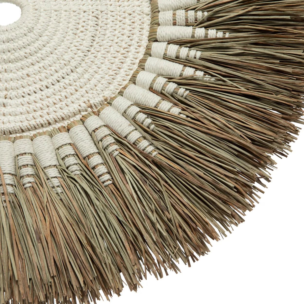 The Raffia Macramé Wall Decoration - White Natural