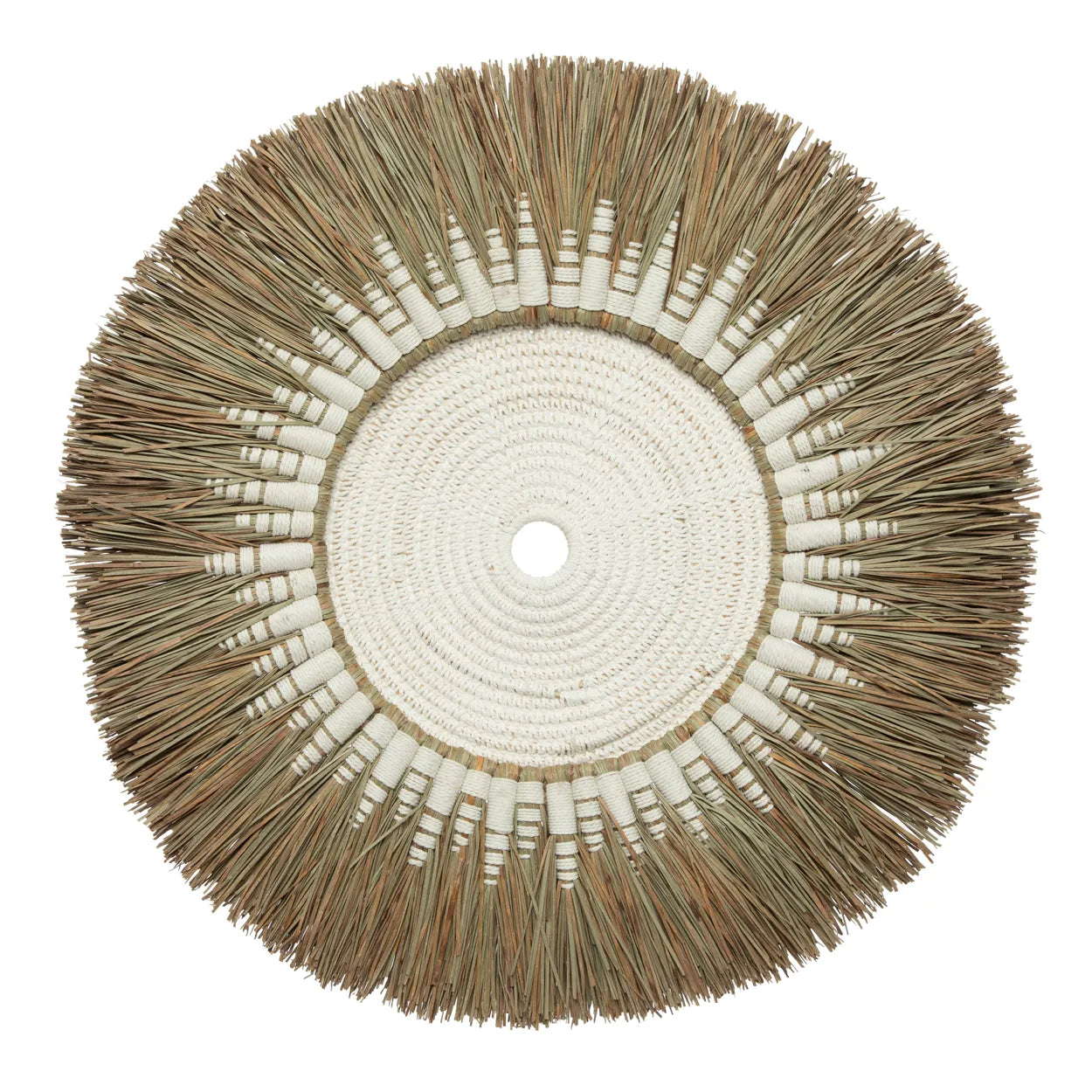 The Raffia Macramé Wall Decoration - White Natural