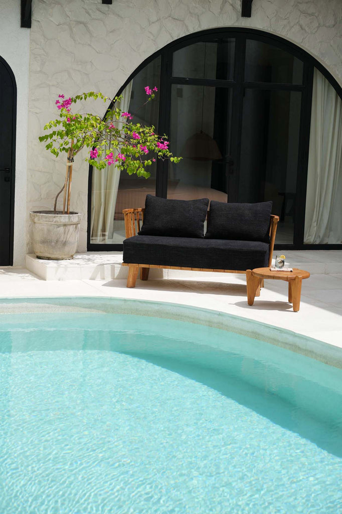 The Malawi Two-seater Sofa - Natural Black