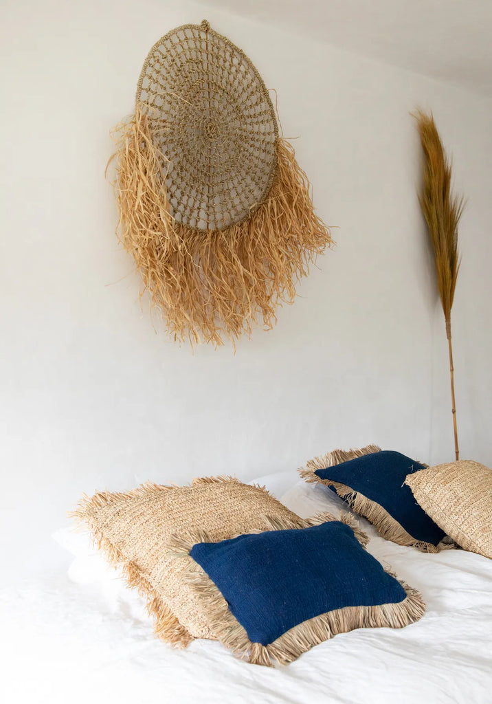 The Saint Tropez cushion cover - Blue Natural - 30x50_40