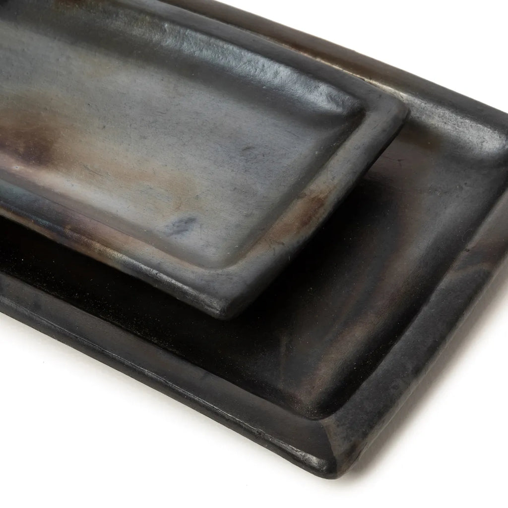 The Burnt Sushi Plate - Black - L