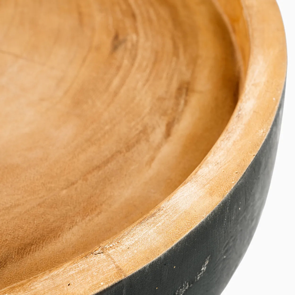 The Rayu Side Table - Black Natural