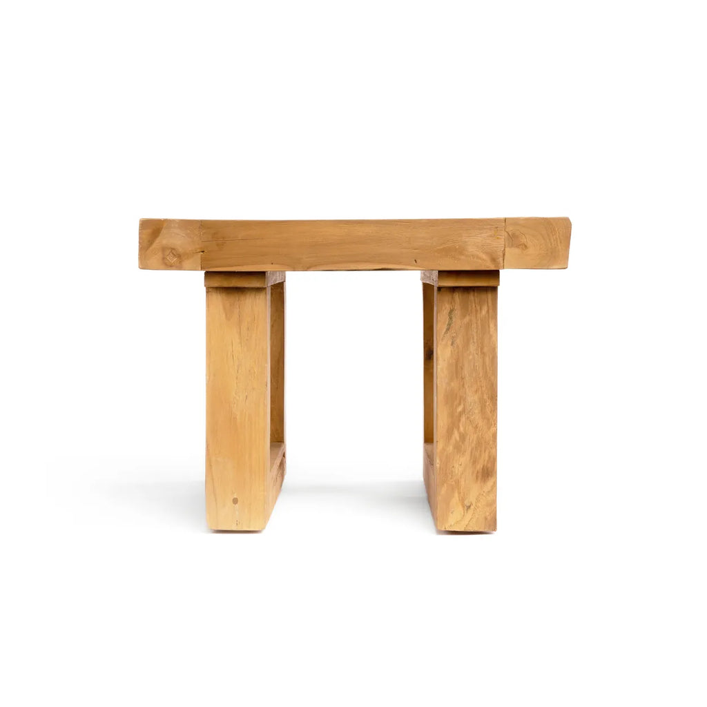 The recycled teak side table - Naturally