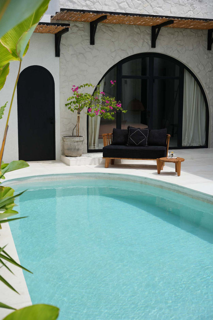 The Malawi Two-seater Sofa - Natural Black