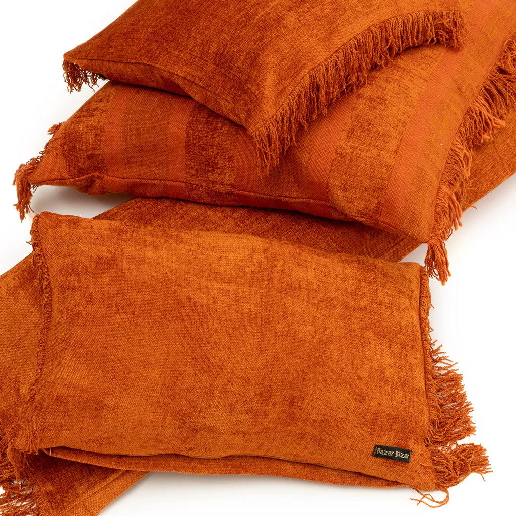 The Oh My Gee Cushion Cover - Rust Velvet - 40x40_40