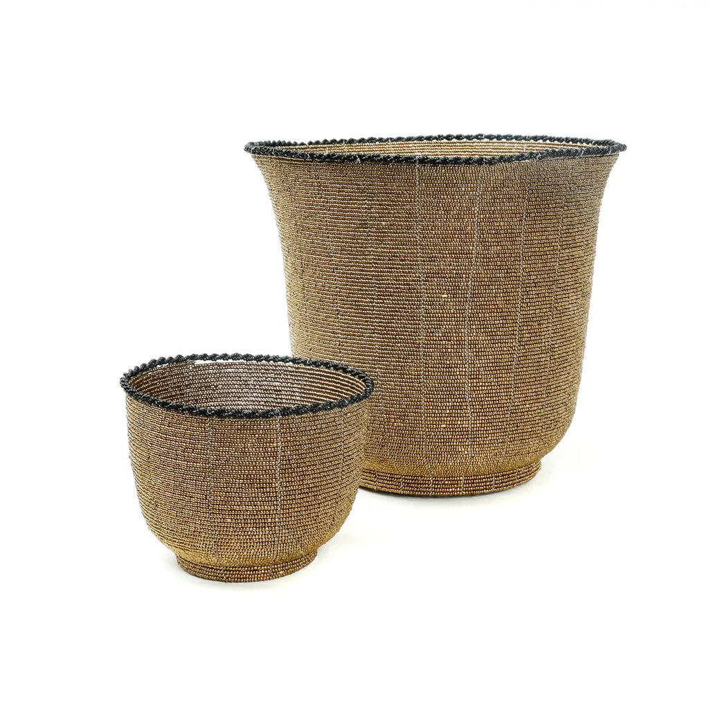 The beaded candy bowl - Gold - M