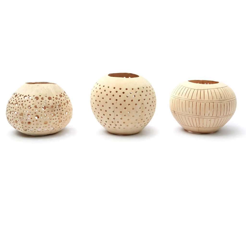 The Coconut Stripe I candlestick - Naturally_40