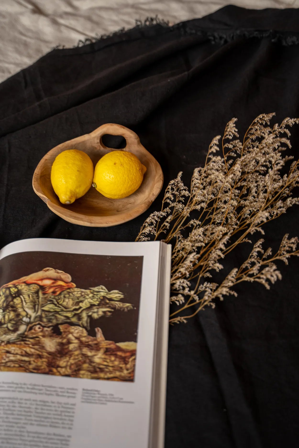 Linen Tablecloth - Black - 150x250